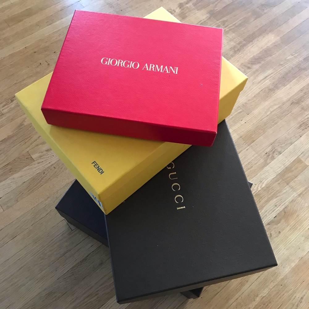 Empty Various Designer Shoes Boxes (4 of them)